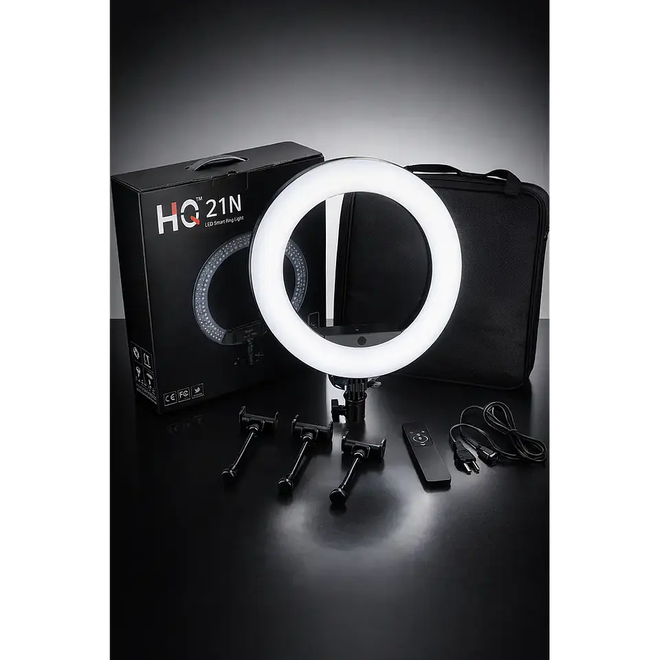 Aro de Luz LED Profesional 52 cm Con Trípode Ajustable 4