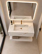 Vanitorio Flotante 60CM Blanco Marmoleado - Miniatura 4