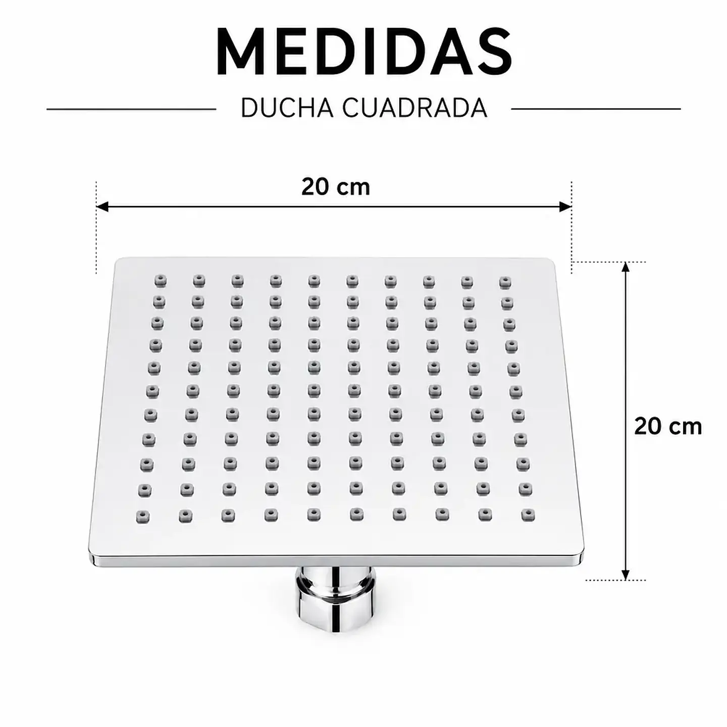 Set de Ducha con Monomando Cromado Premium 4