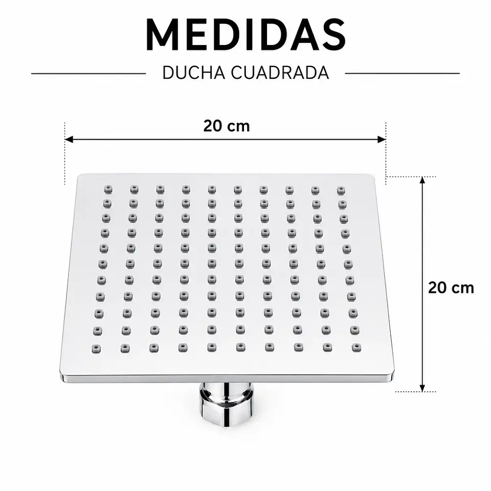 Set de Ducha con Monomando Cromado Premium 4