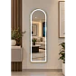 Espejo LED De Cuerpo Entero Dorado De Muro 50x150 cm Con Opcion De Pedestal - Miniatura 3