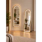 Espejo LED De Cuerpo Entero Dorado De Muro 50x150 cm Con Opcion De Pedestal - Miniatura 1