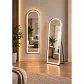 Espejo LED De Cuerpo Entero Plateado De Muro 50x150 cm Con Opcion De Pedestal - Miniatura 4