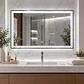Espejo LED Rectangular Silver 80x60 cm - Miniatura 1