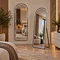 Espejo LED De Cuerpo Entero Plateado De Muro 70x180 cm Con Opcion De Pedestal - Miniatura 1