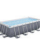 Piscina Bestway Rectangular C/Filtro Gris 4.88MX2.44MX1.22M - Miniatura 1