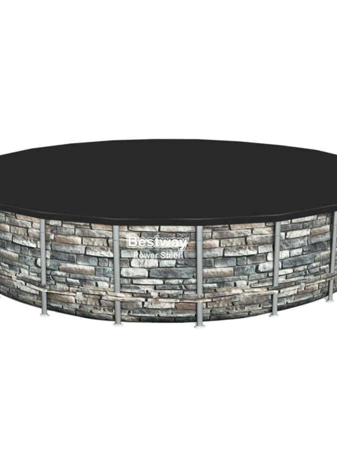 Piscina Bestway Redonda Piedra Filtro + Accesorios 6.71MX1.32M 2