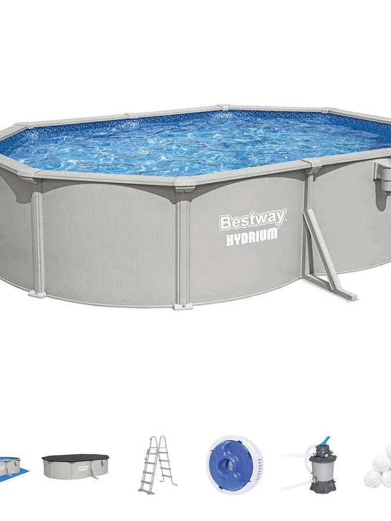 Piscina Bestway Ovalada Hydrium Filtro+Acces 5.00x3.66x1.22m 1