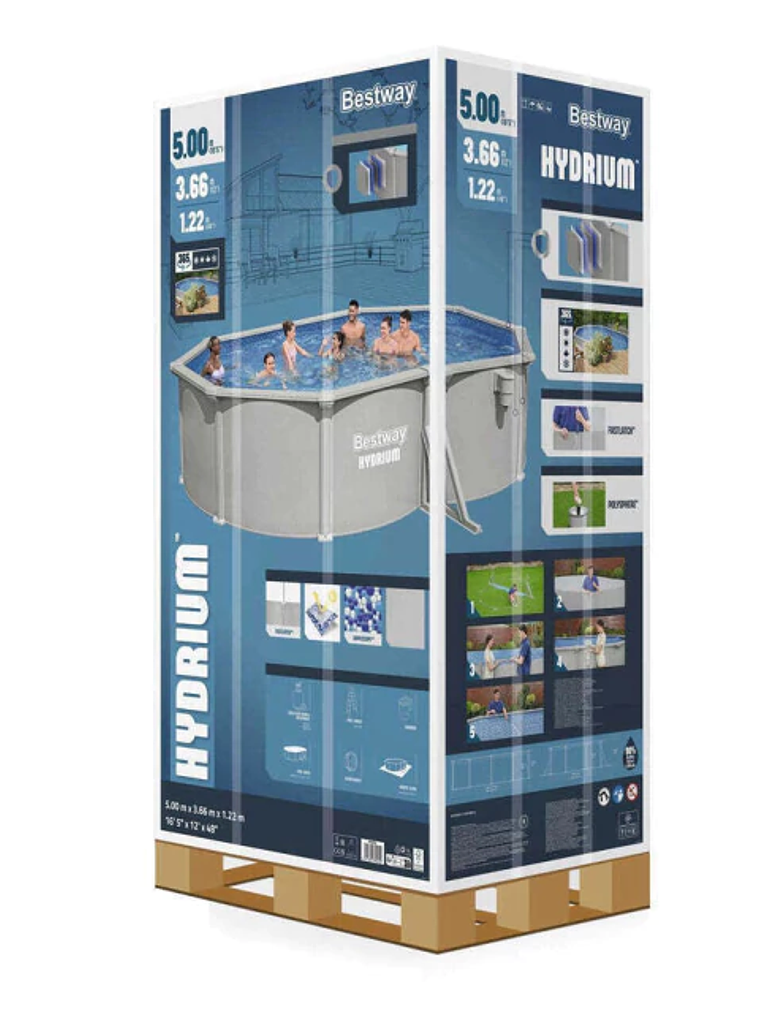 Piscina Bestway Ovalada Hydrium Filtro+Acces 5.00x3.66x1.22m 3
