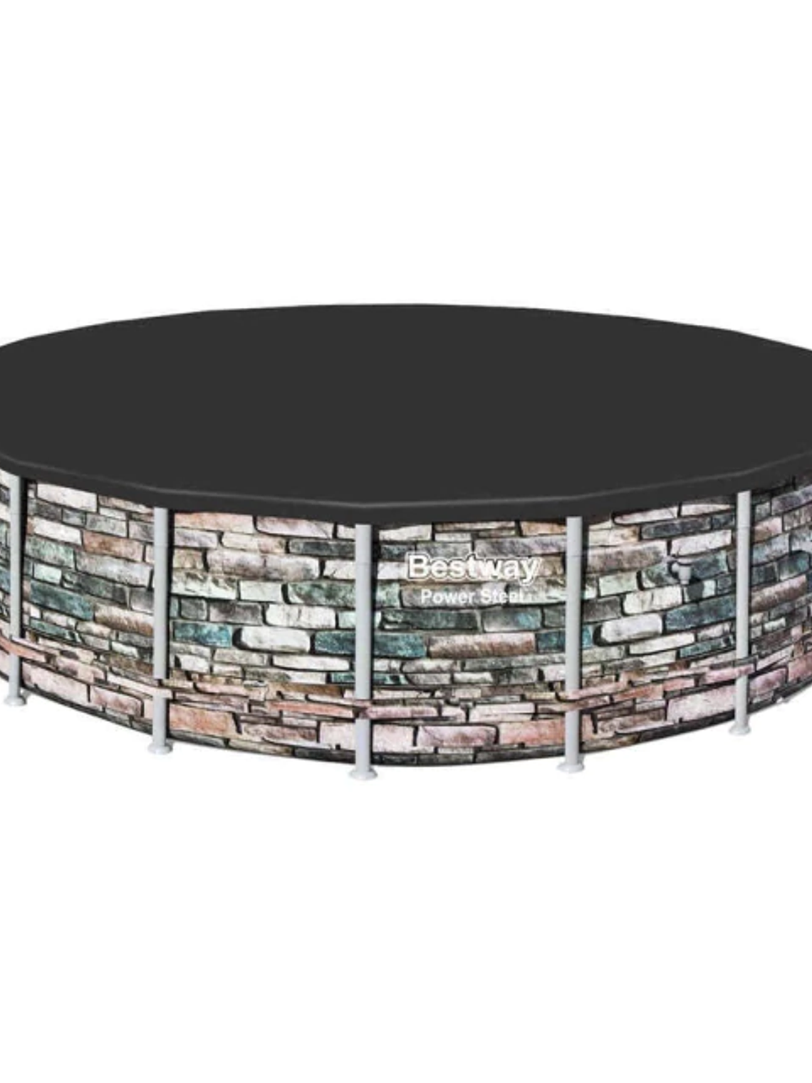 Piscina Bestway Rectangular C/Filtro Gris 4.88MX2.44MX1.22M 2