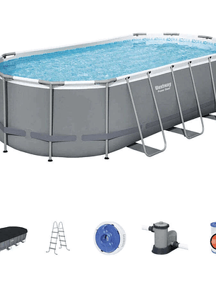 Piscina Bestway Ovalada Filtro + Accesorios 5.49X2.74X1.22M