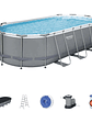 Piscina Bestway Ovalada Filtro + Accesorios 5.49X2.74X1.22M - Miniatura 1