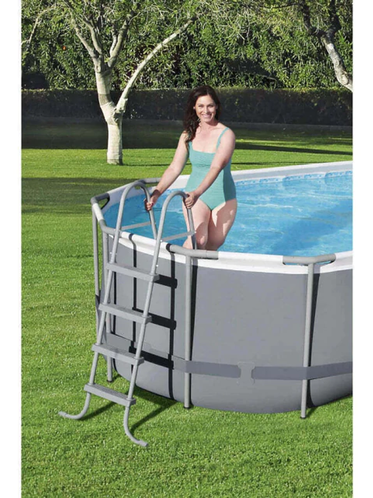Piscina Bestway Ovalada Filtro + Accesorios 5.49X2.74X1.22M 8