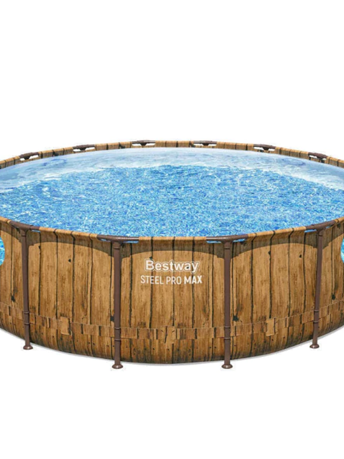 Piscina Bestway Redonda SteelPro Max con ventana 4.88MX1.22M 2