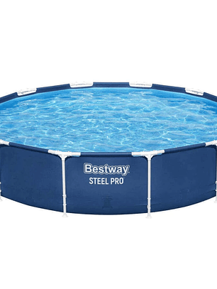 Piscina Bestway Redonda Steel Pro con filtro 3.66MX76Cm Azul