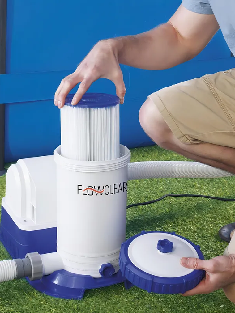 Bomba Para Piscina Con Filtro Bestway 2500gl/9463l 5