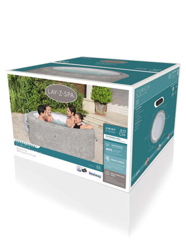 Hot Tub Spa Inflable Zurich Airjet EnergySense Lay-Z-Spa® 1.80M X 66Cm 4 Personas / 669 L 3