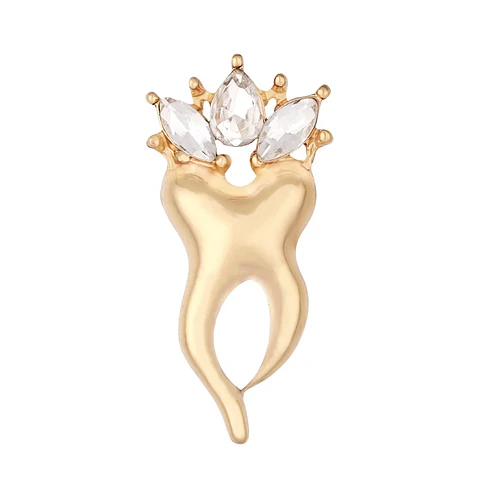 Pin Dorado Muela Corona