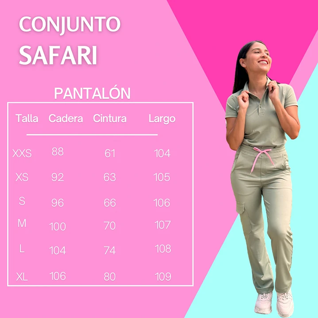 PANTALON SAFARI AZUL 2