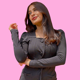 Princess Coat - NEGRO