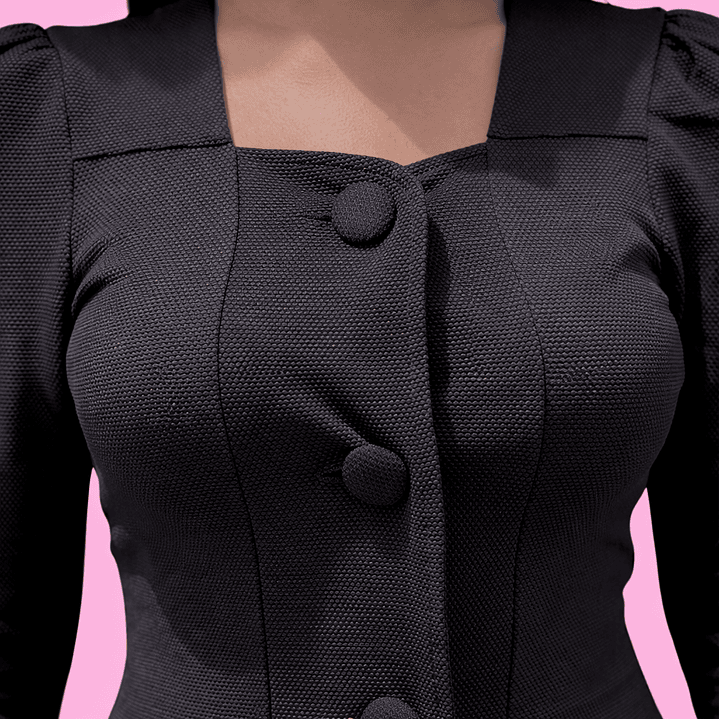 Princess Coat - NEGRO 3