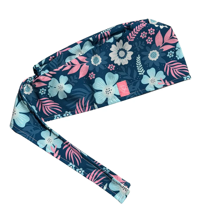 GORRO FLORES CELESTE 2