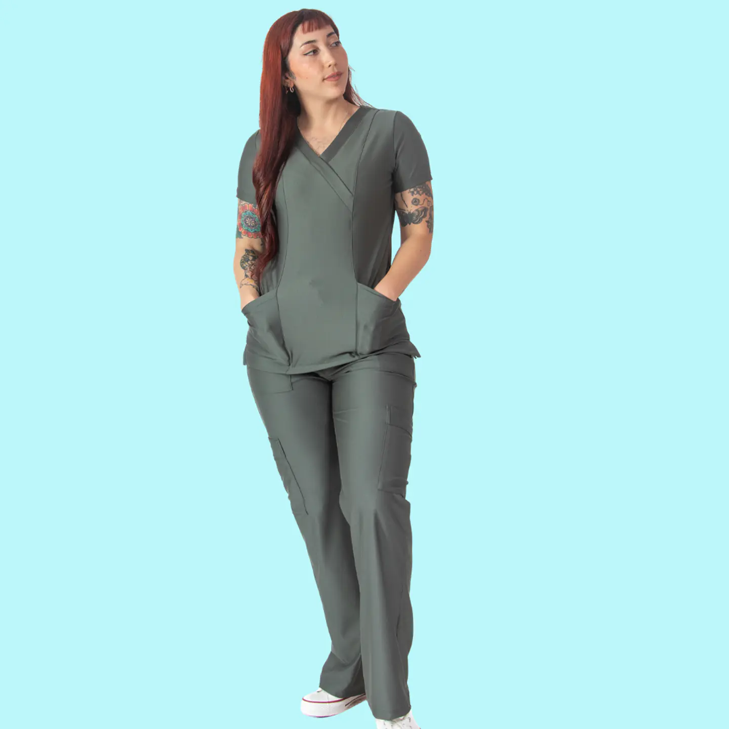 Sporty - Fit - VERDE MUSGO / DETALLE EN TOP * 1