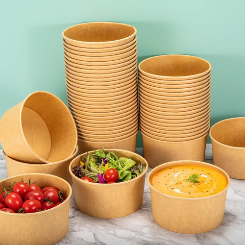 Envase Bowl Kraft 750 Cc (25 Unidades) 4