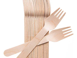 Tenedores De Madera (cubiertos Ecológicos 100 Unidades)