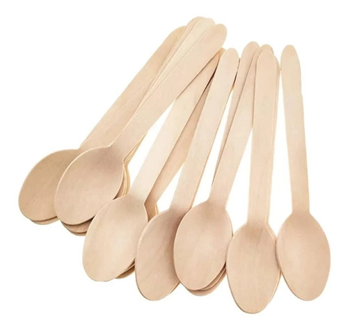 Cucharas De Madera Para Té 11 cm (100 Unidades) 1