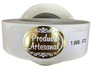 Etiquetas Autoadhesivas Producto Artesanal (1000 Unidades)