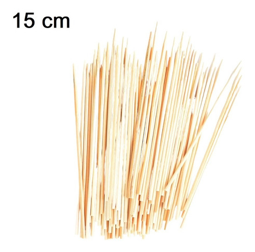 Brochetas / Palillos / Pincho De Madera 15cm (100 Unidades) 2