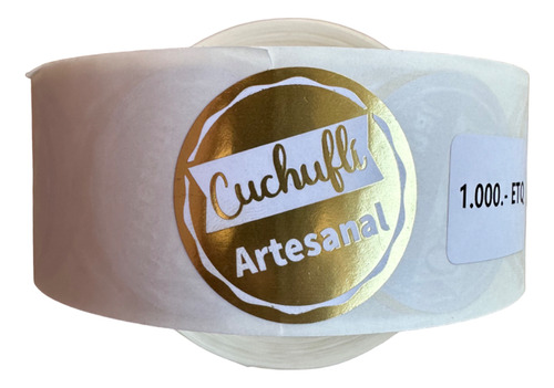 Etiquetas Autoadhesivas Cuchufli Artesanal (1000 Unidades) 1
