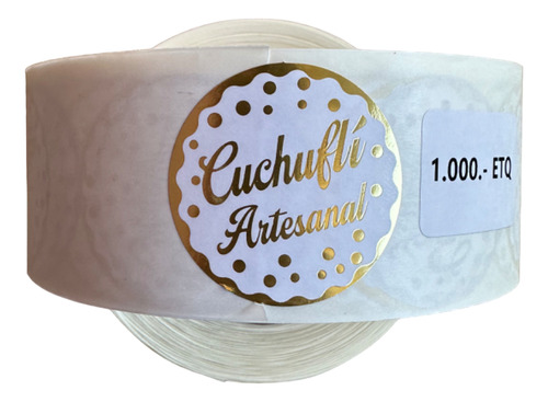 Etiquetas Autoadhesivas Cuchufli Artesanal (1000 Unidades) 2