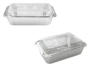 Bandeja / Envase De Aluminio C-10l C/tapa Domo (20 Unidades)