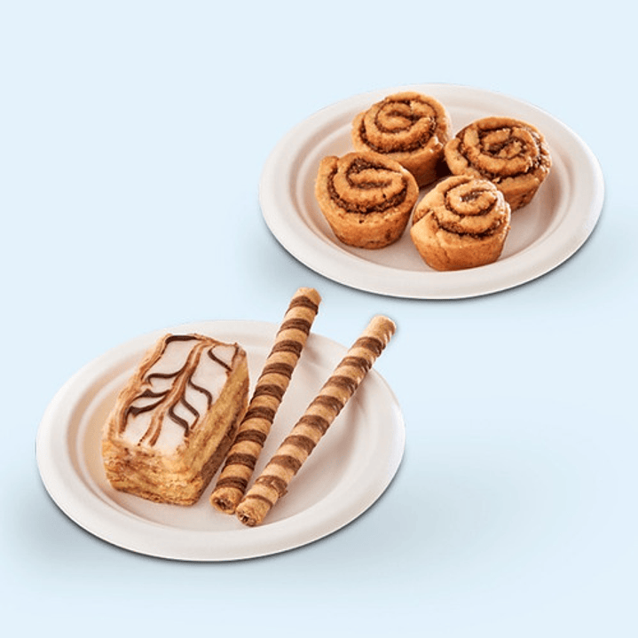 Plato Biodegradable 26 Cm Con División (20 Unidades) 2