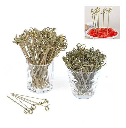 Brochetas / Palillos / Pincho De Bambú 9 Cm (45 Unidades) 3