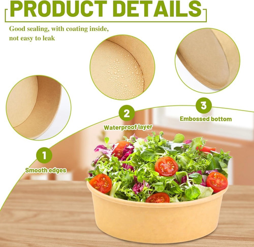 Bowl Kraft 480 Cc (25 Unidades) 3