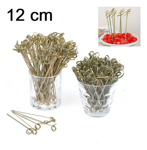 Brochetas / Palillos / Pincho De Bambú 12 Cm (45 Unidades) 2
