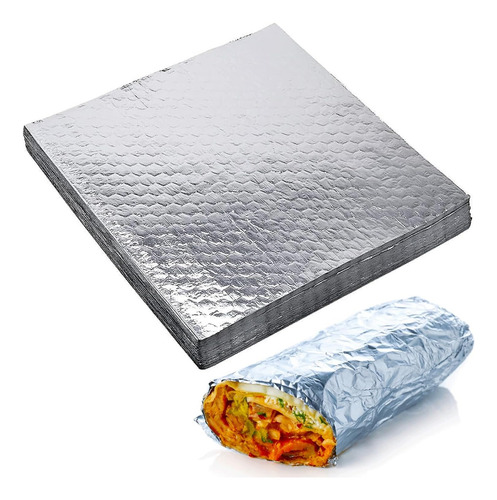 Papel Aluminio Antigrasa Para Hamburguesas 31x38 Cm (100 Unidades) 1