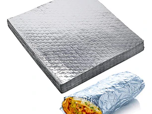 Papel Aluminio Antigrasa Para Hamburguesas 31x38 Cm (100 Unidades)