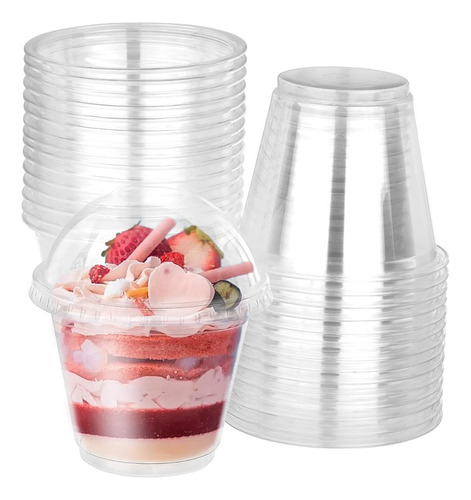 Vaso Con Tapa Domo 9 Oz (50 Unidades) 1