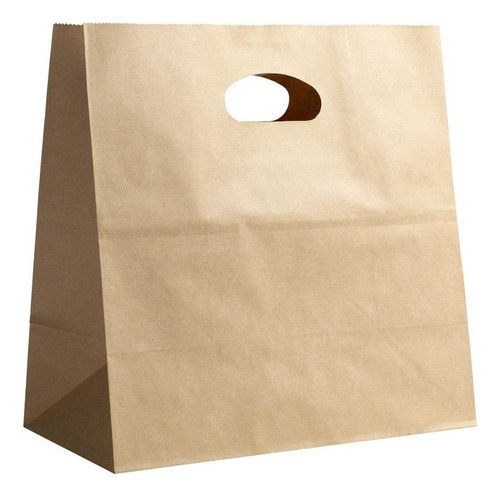 Bolsa Kraft Con Manilla 35x32x18 Cm (25 Unidades) 1