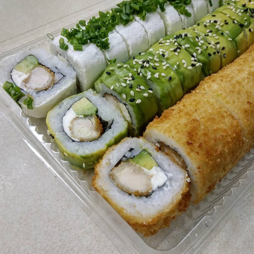 Bandeja Para Sushi 247 (3 Roll) 25 Unidades 2