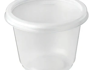 Pote / Envase Plástico 8 Oz Con Tapa (25 Uds) Color Opal