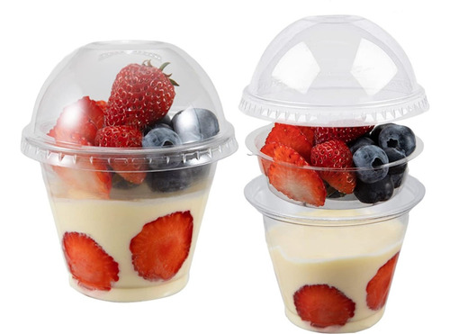 Vaso Con Tapa Domo E Inserto Para Cereal 9 Oz (50 Unidades) 4