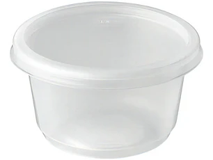 Pote / Envase Plástico 6 Oz Con Tapa (25 Uds) Color Opal
