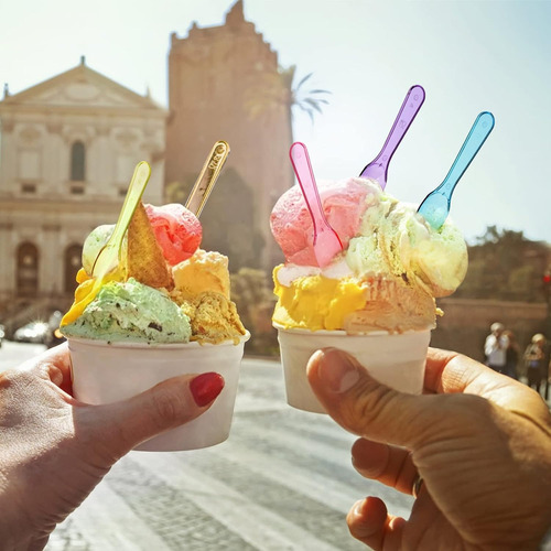Cucharitas Acrílicas Para Helados Y Postres (1.000 Unidades) 3