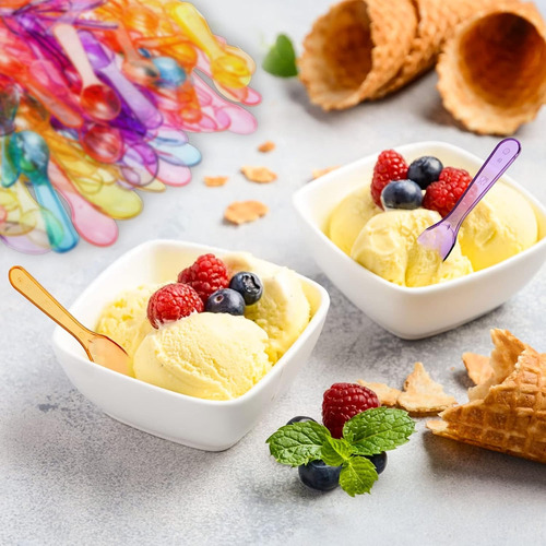 Cucharitas Acrílicas Para Helados Y Postres (1.000 Unidades) 6