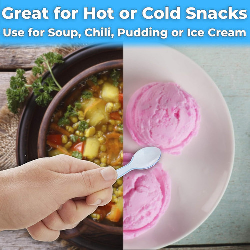 Cucharitas Acrílicas Para Helados Y Postres (1.000 Unidades) 7